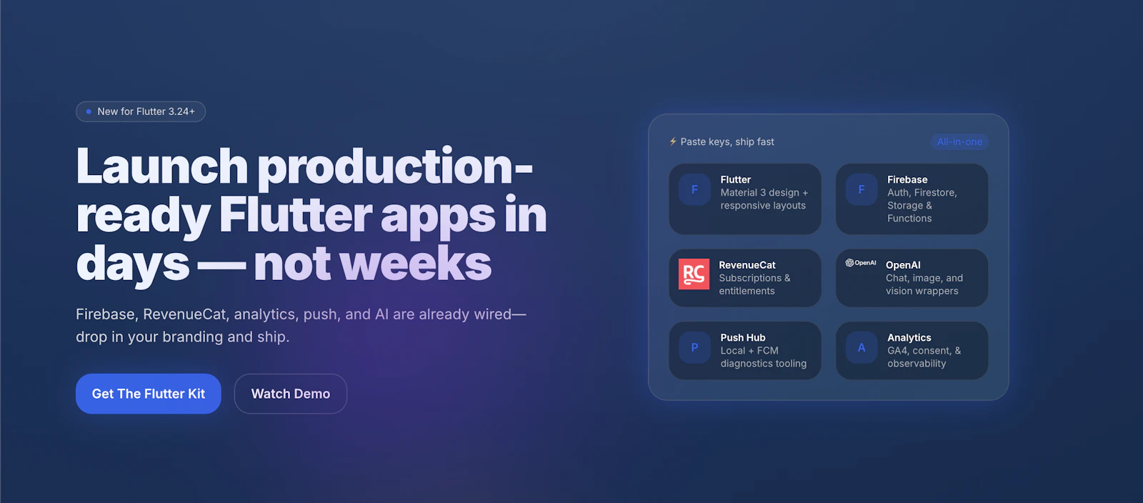 The Flutter Kit screenshot 1