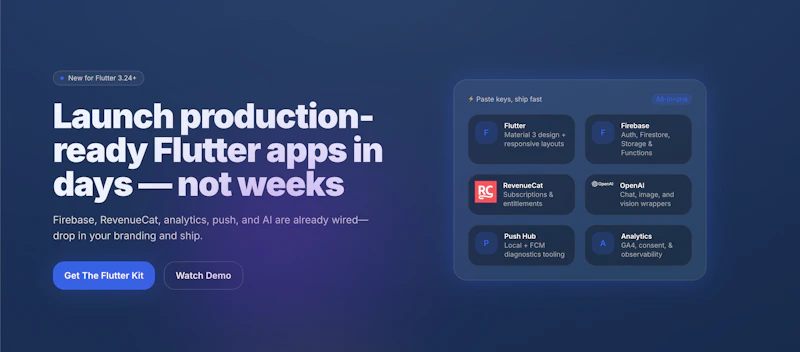 The Flutter Kit screenshot 1