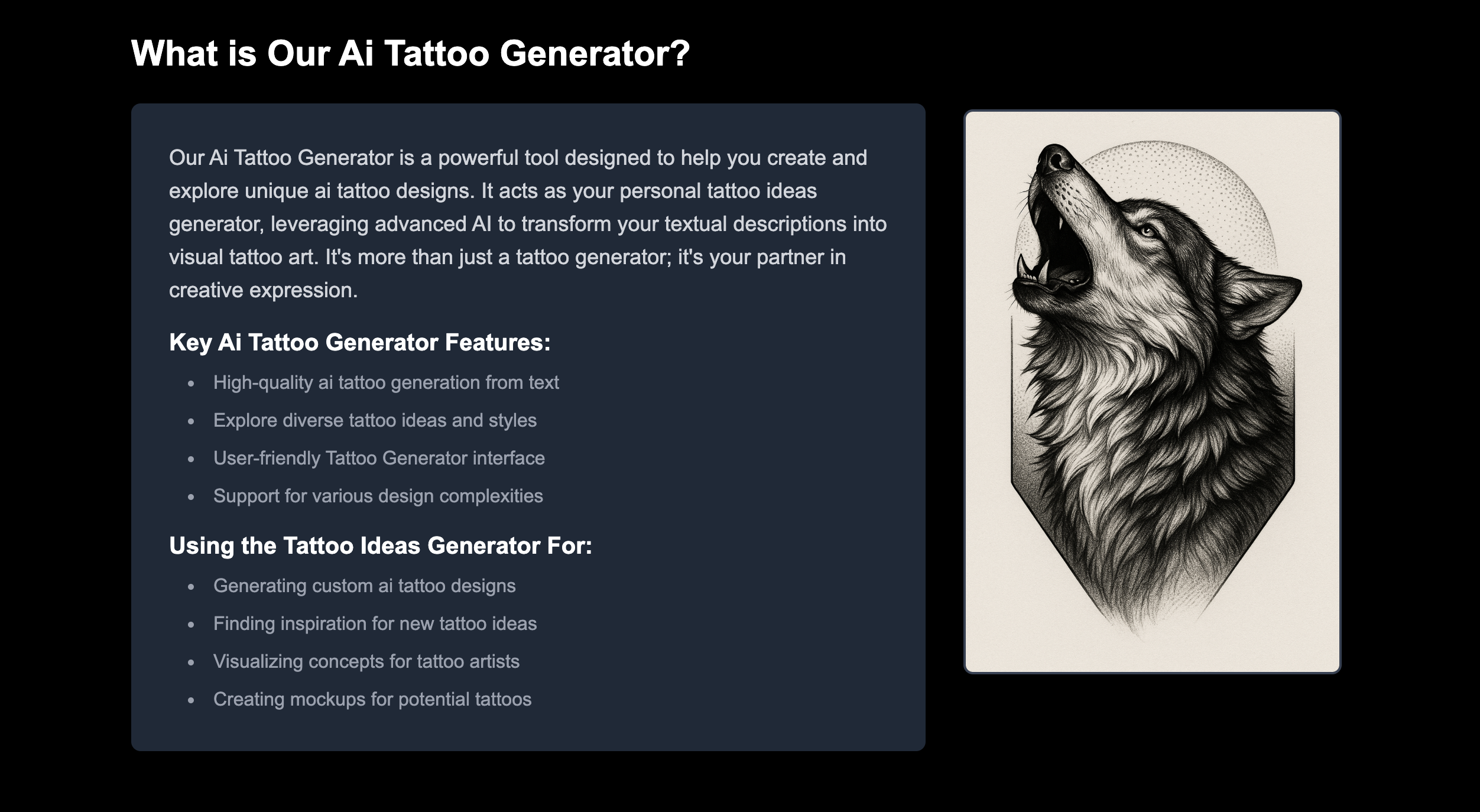 Ai Tattoo Generator gallery image