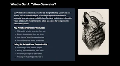 Ai Tattoo Generator gallery image