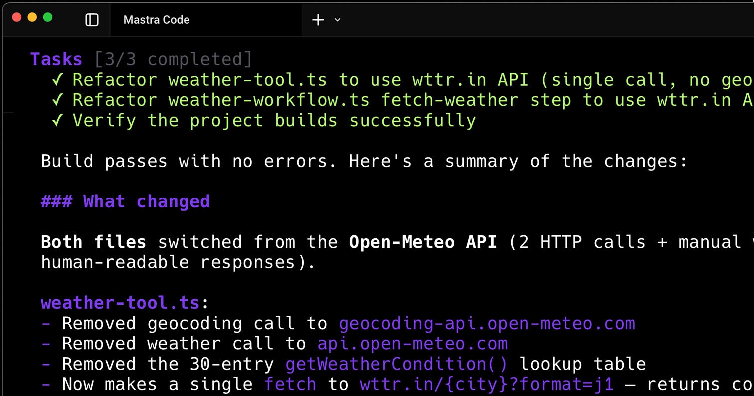 Mastra Code gallery image
