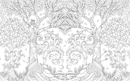 Enchanted Forest: An Inky Quest and Coloring Book media 1