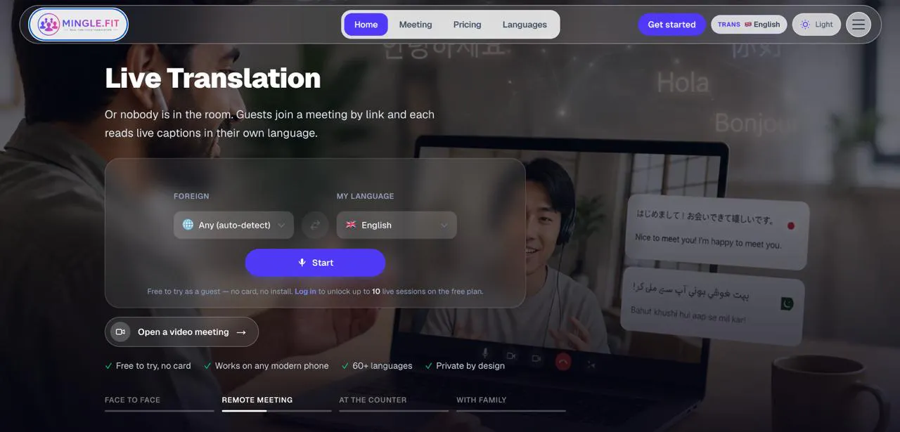 Mingle Live Translation gallery image