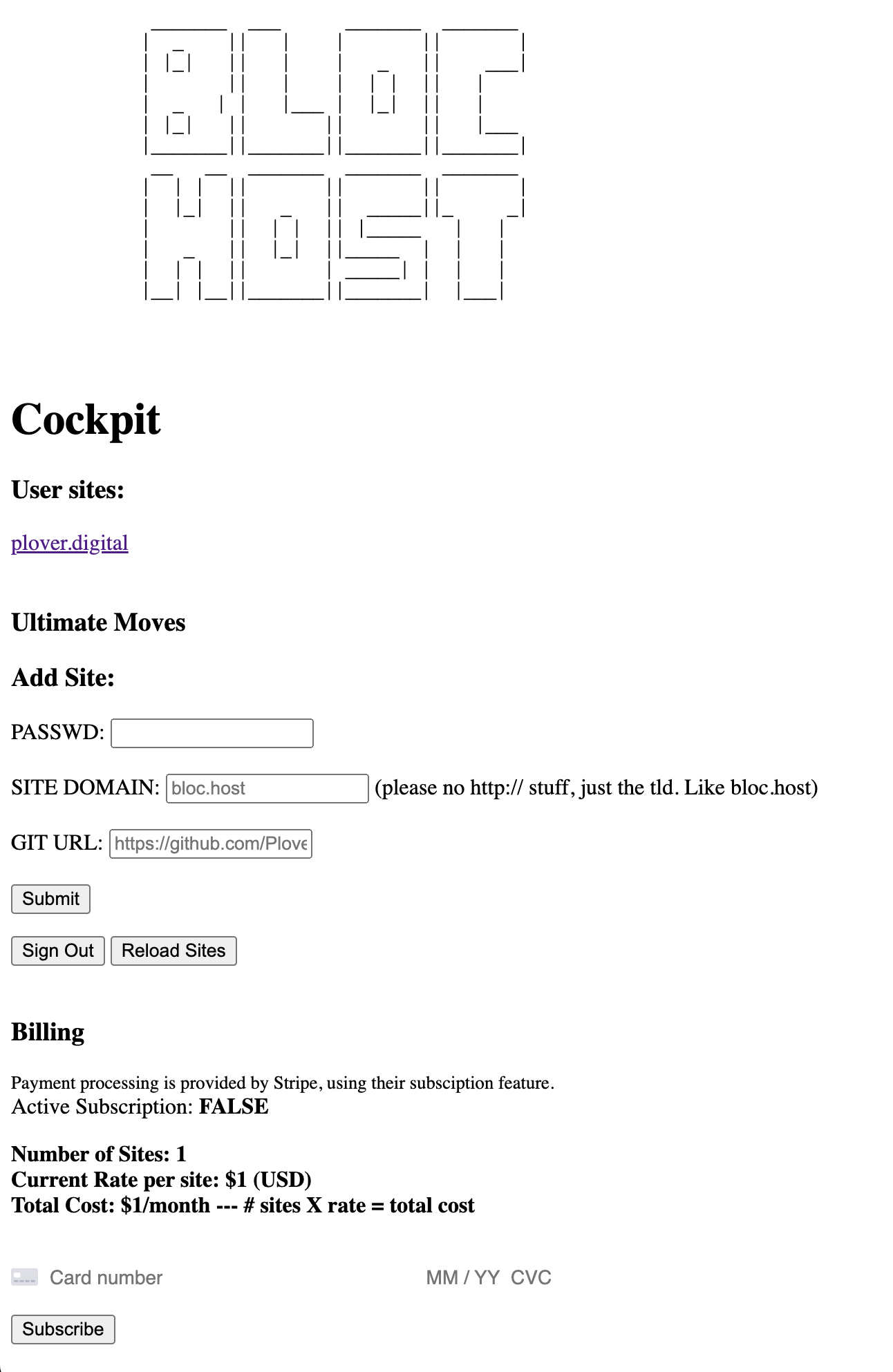 bloc.host - Dirt economico e morto semplice hosting statico media 2