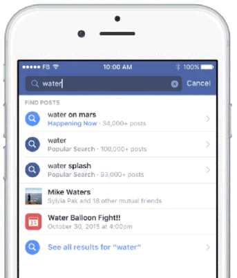 Facebook Search On Posts