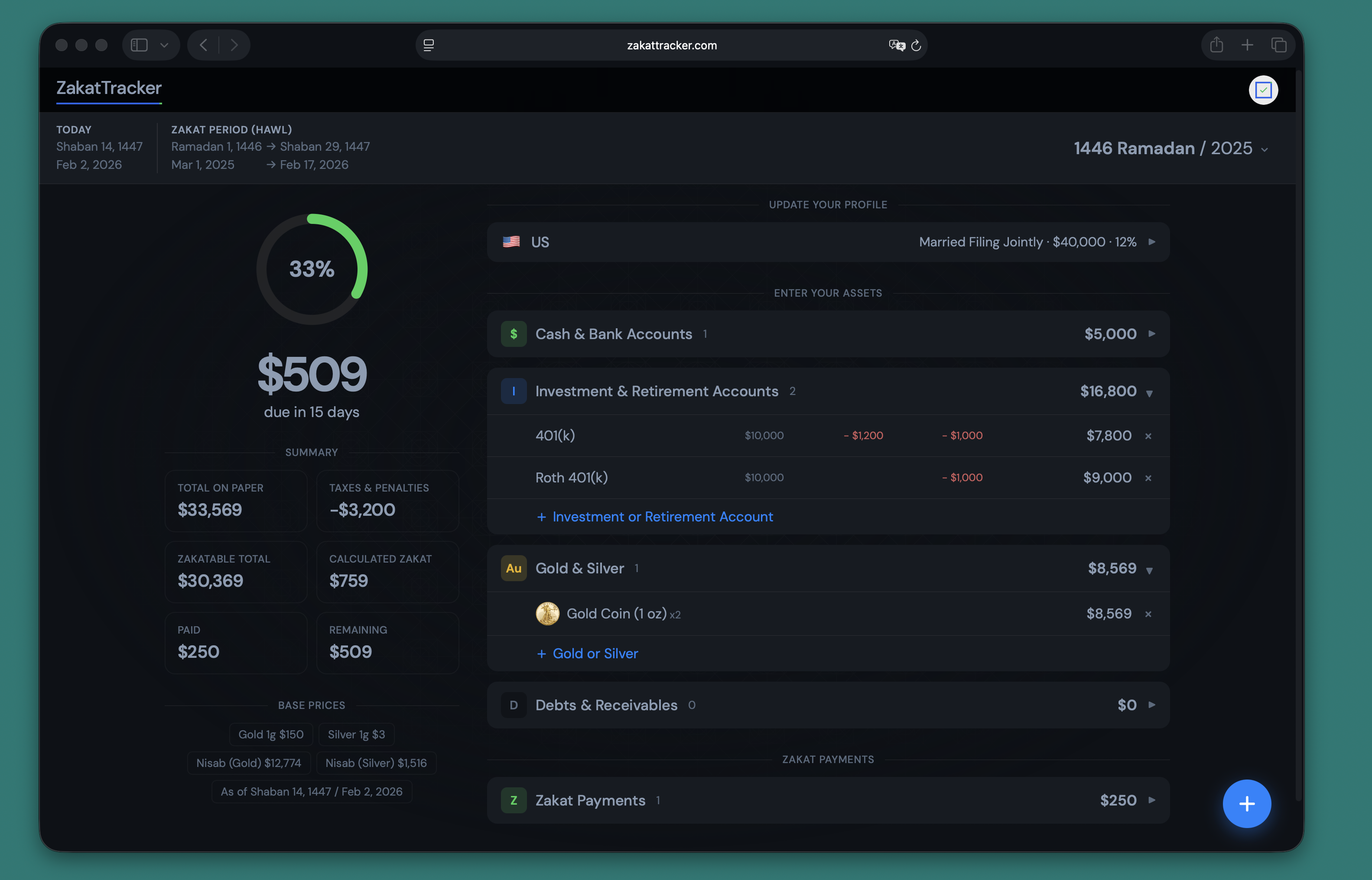 Calculate & Track Your Zakat gallery image