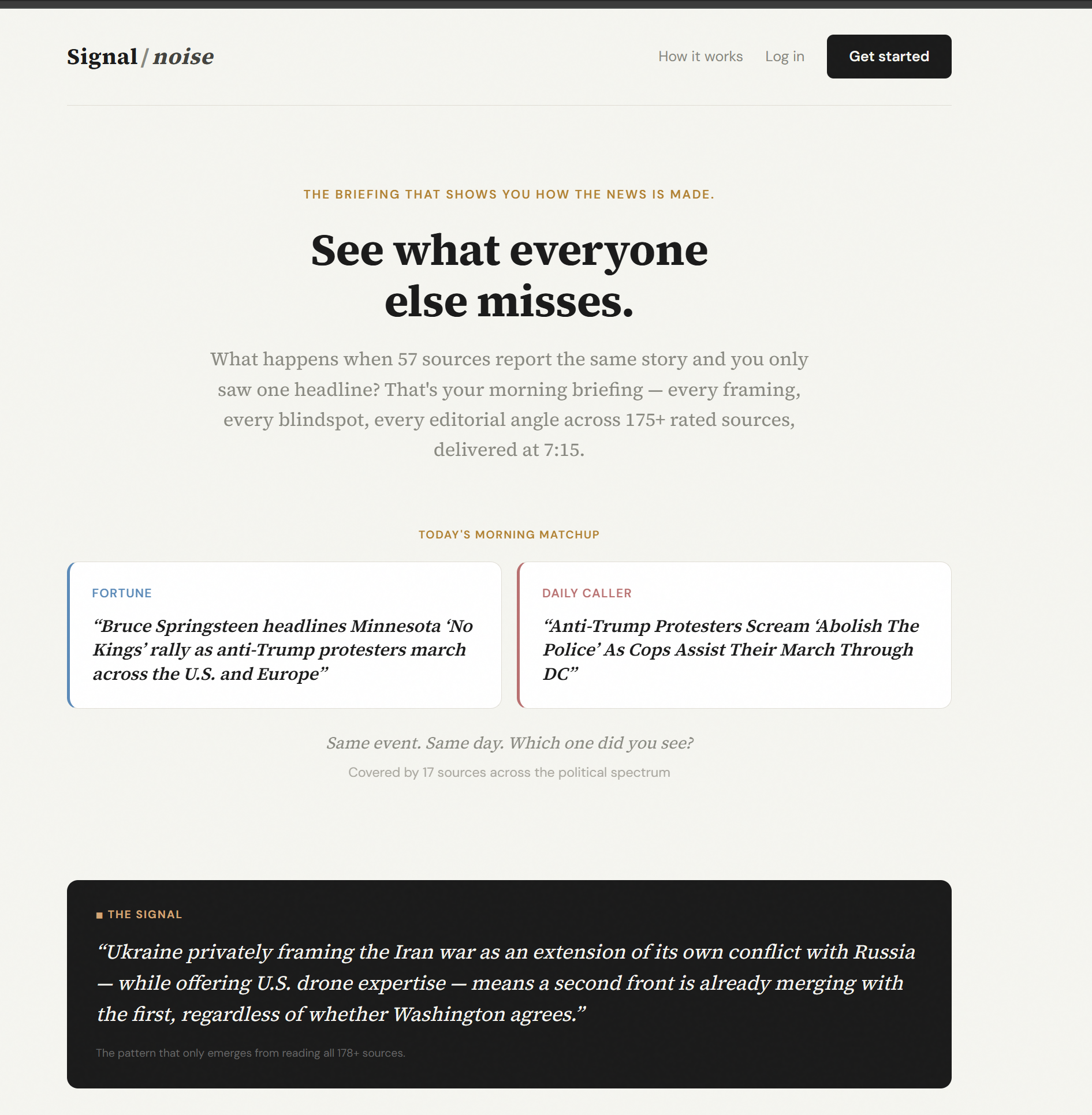 Signal/noise gallery image