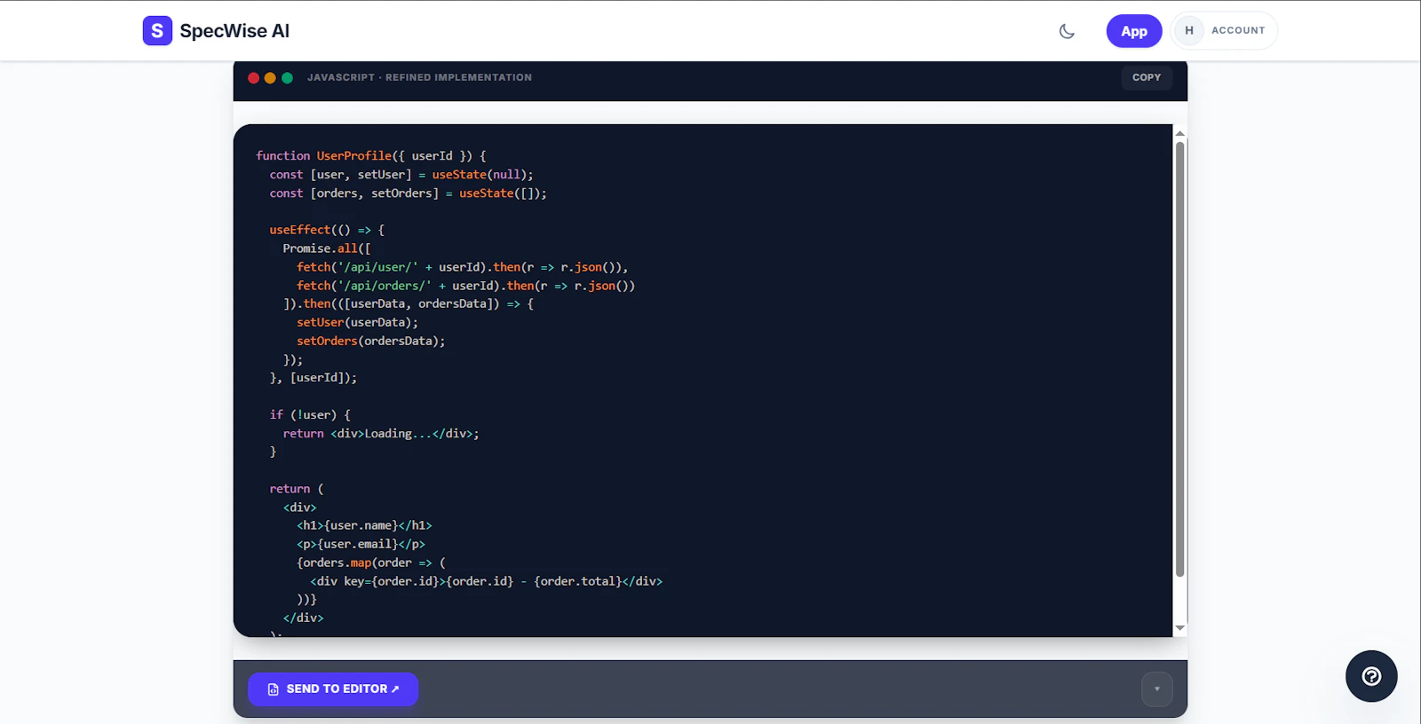 SpecWise AI screenshot 11