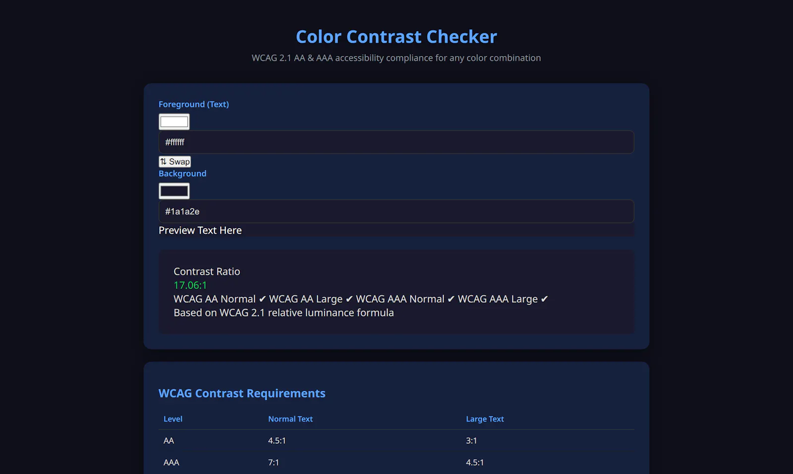 WebDevCalc screenshot 2