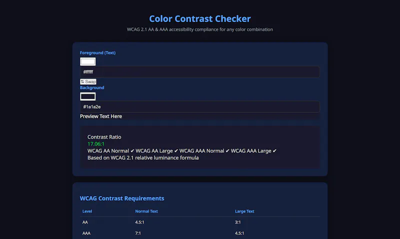 WebDevCalc screenshot 2