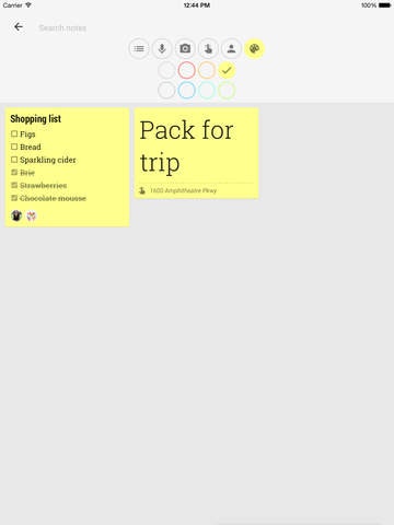 Google Keep for iOS Image