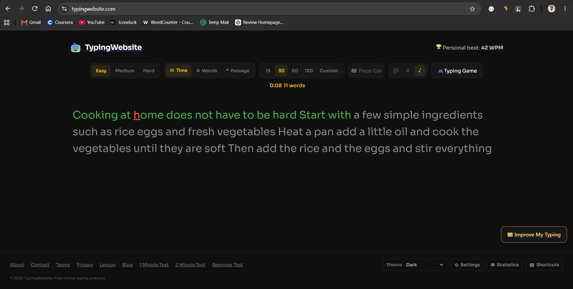 TypingWebsite Typing Speed Test gallery image