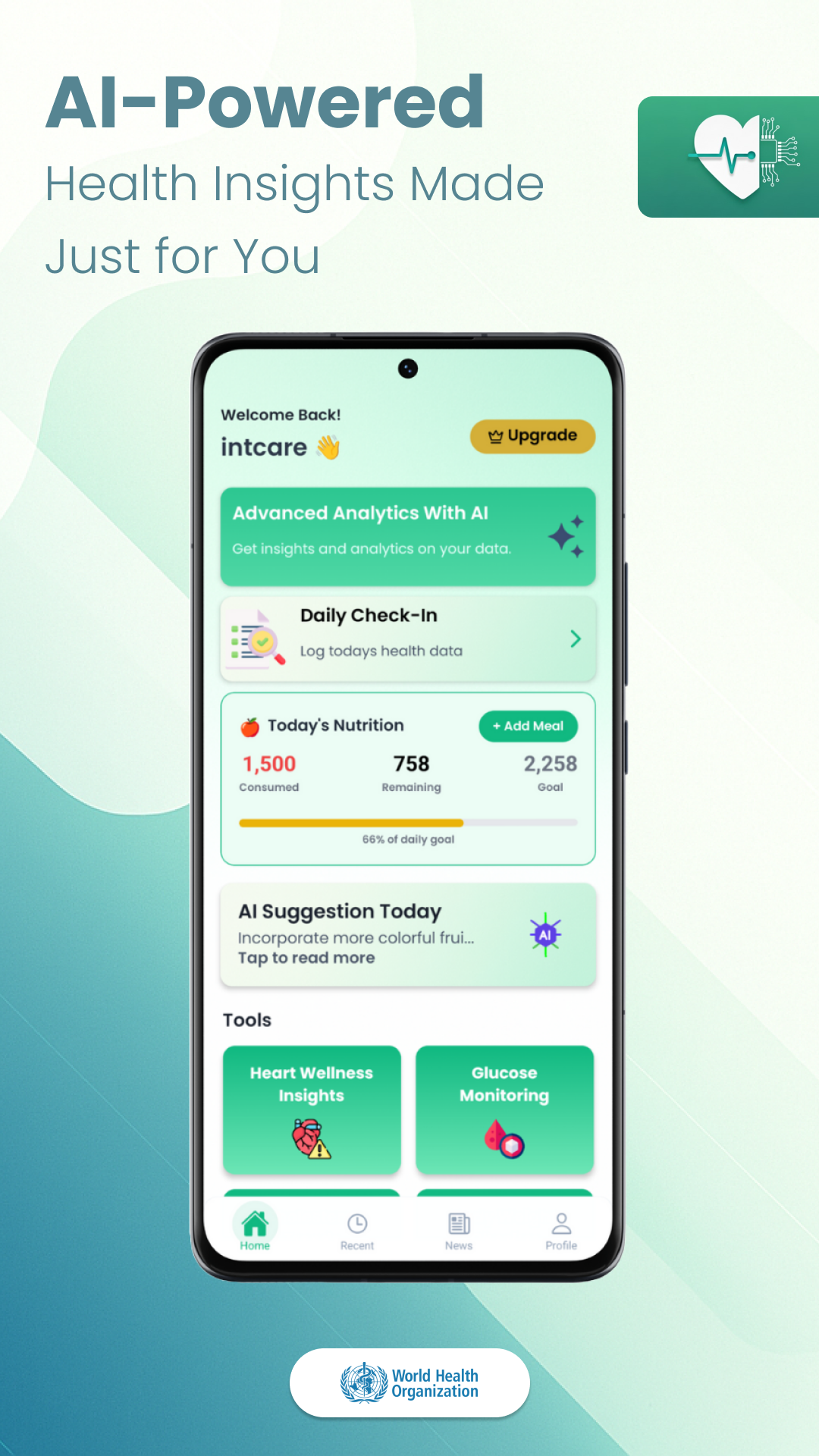 intCare – AI Health Assistant gallery image