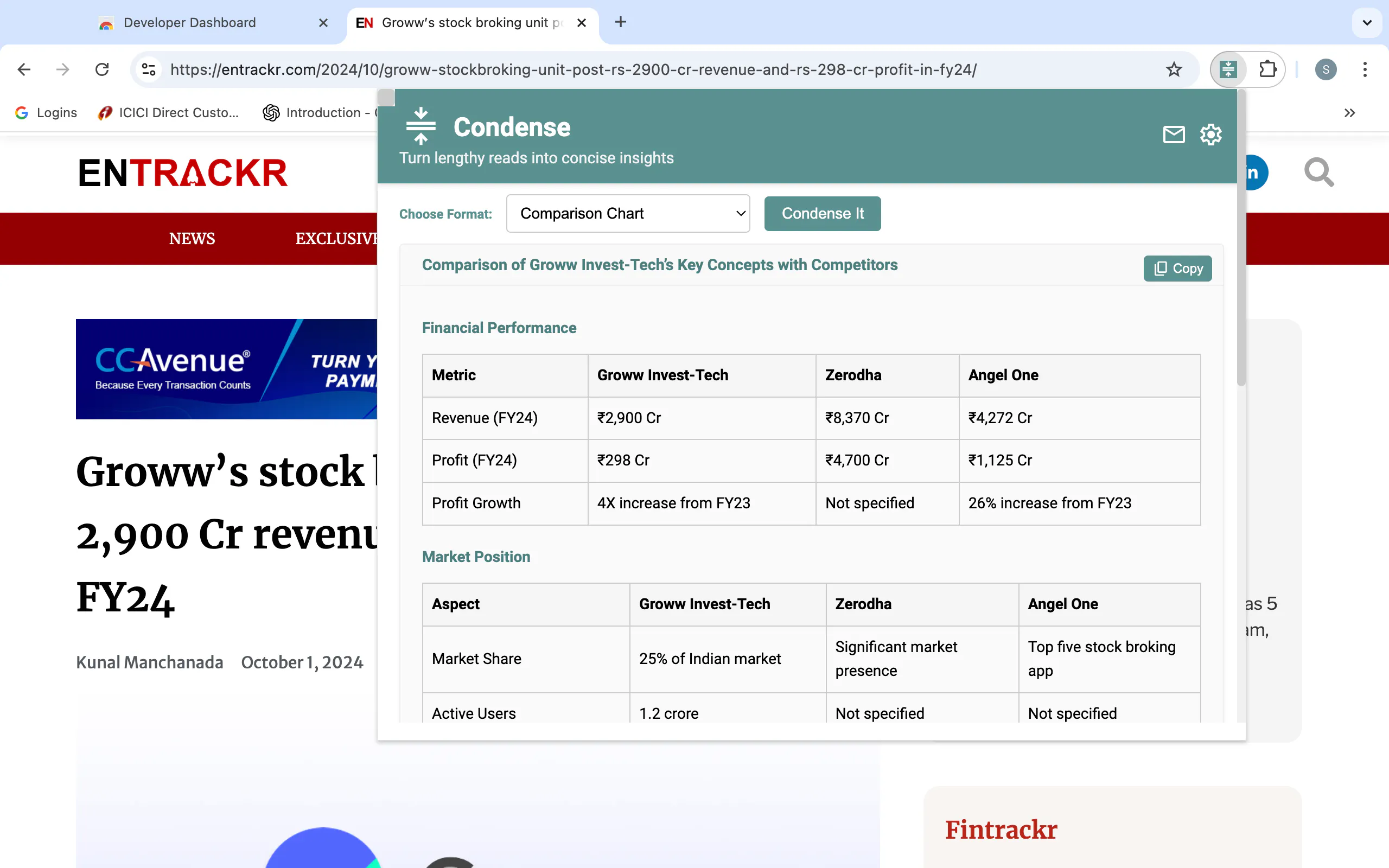Condense (Chrome Extension) gallery image
