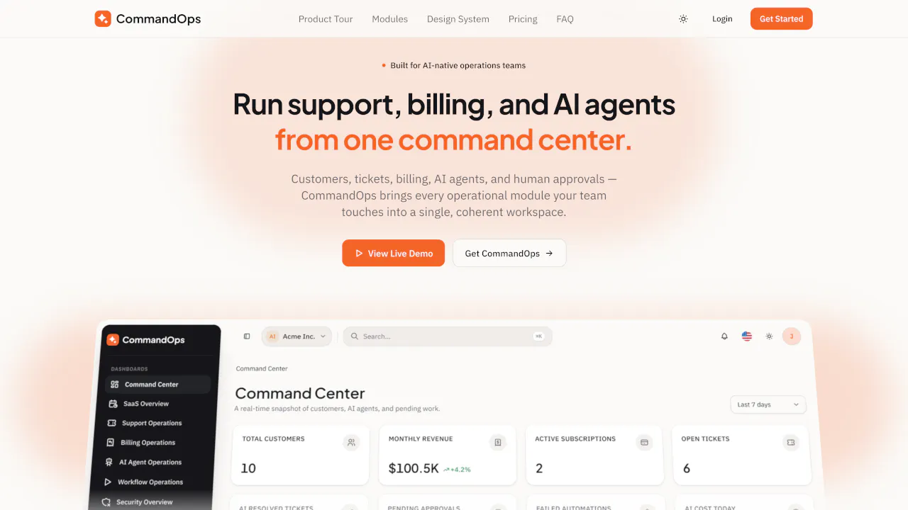 CommandOps – AI Agent & SaaS Operations gallery image