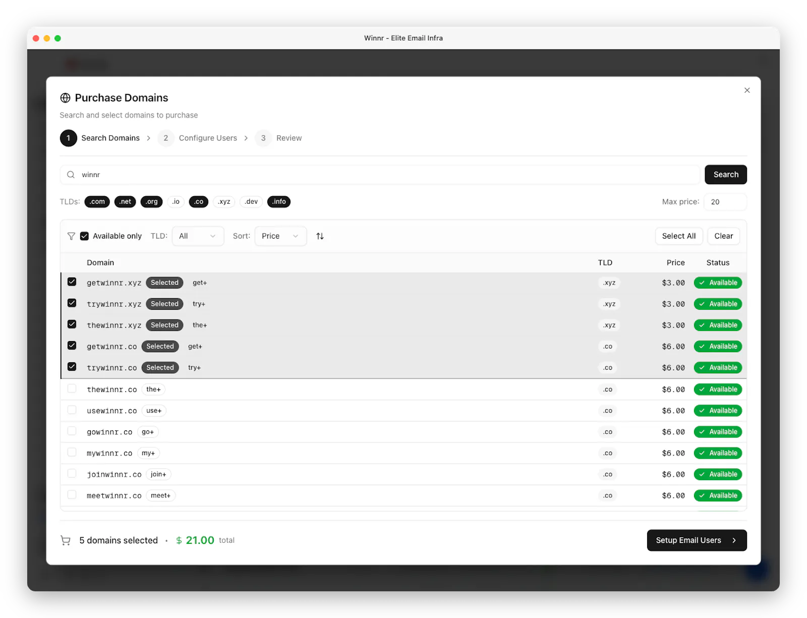 Winnr screenshot 1