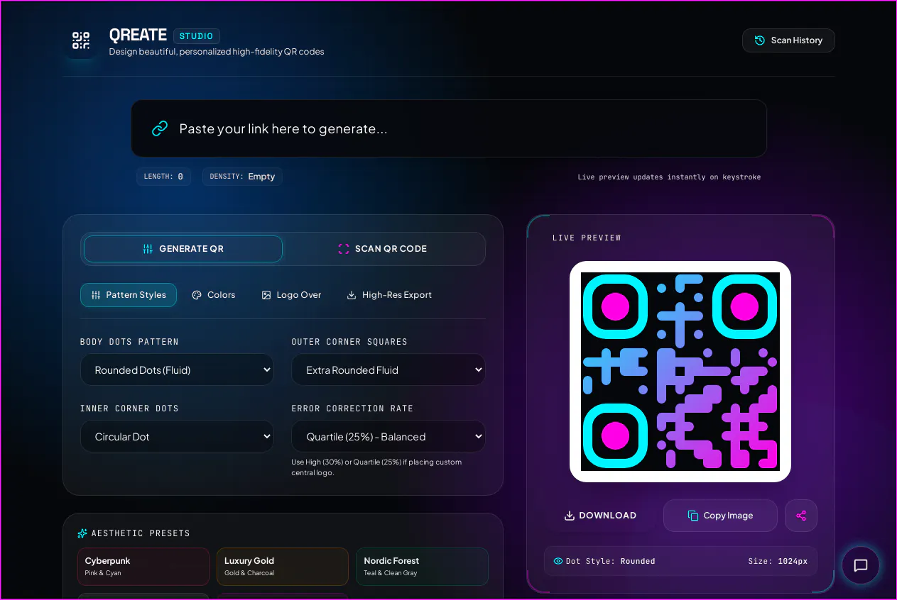 Aesthetic QR Code Generator gallery image