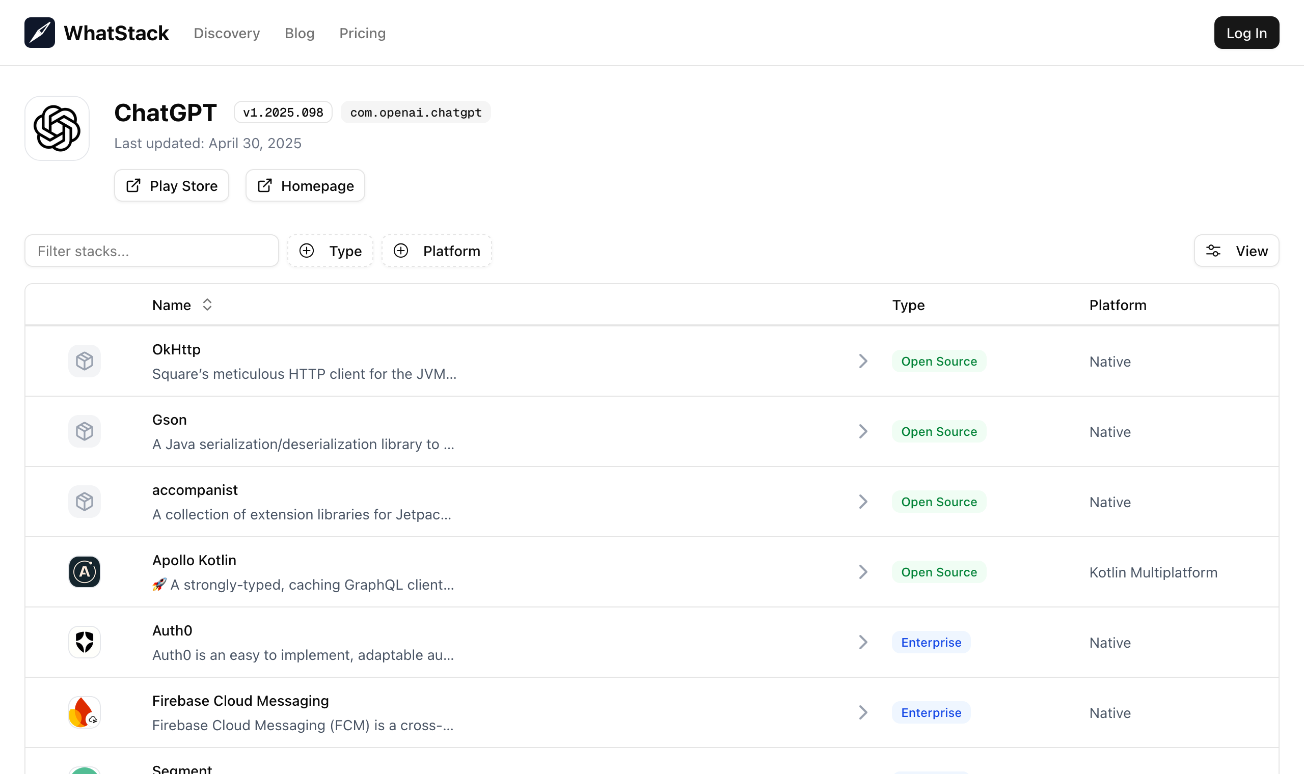 WhatStack - Discover the tech stacks behind popular mobile apps media 3