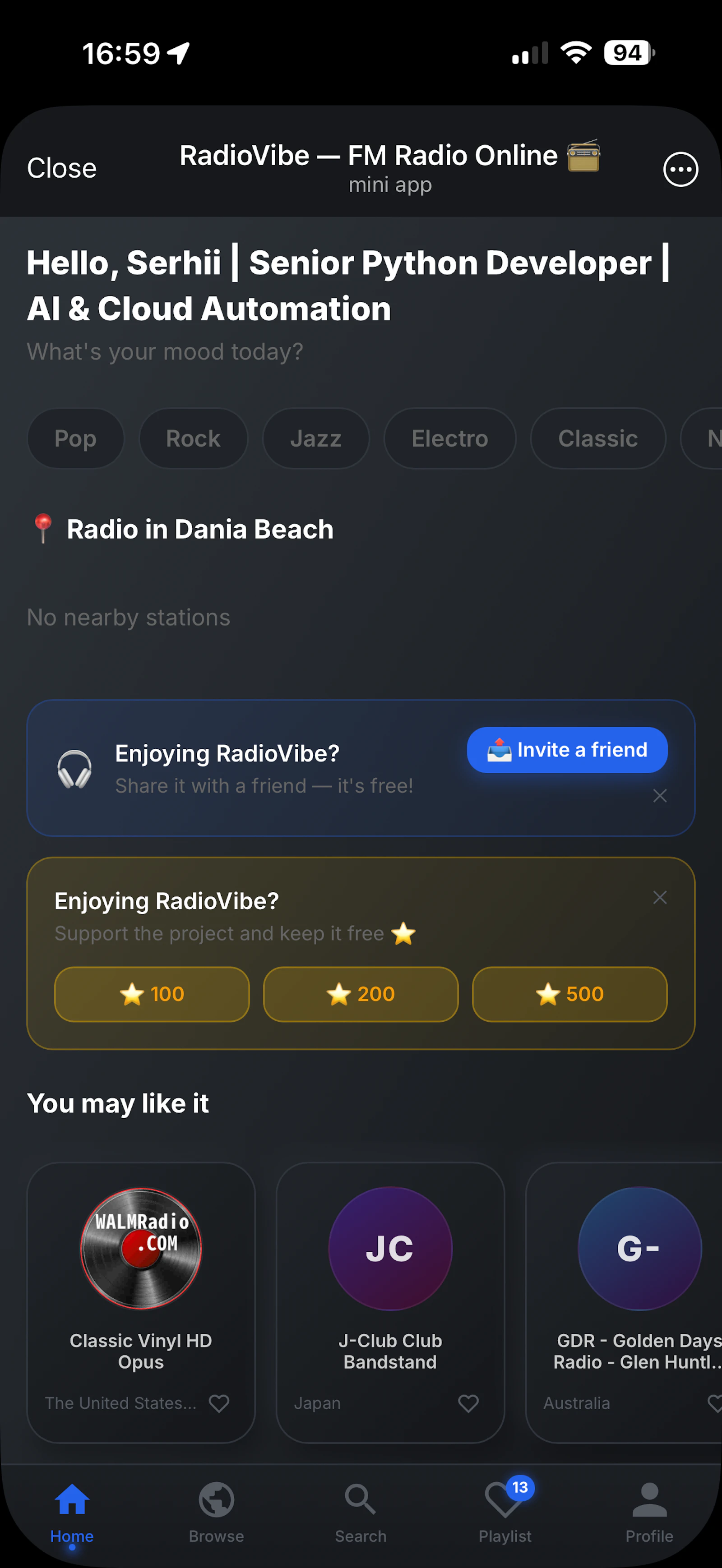 RadioVibe screenshot 2