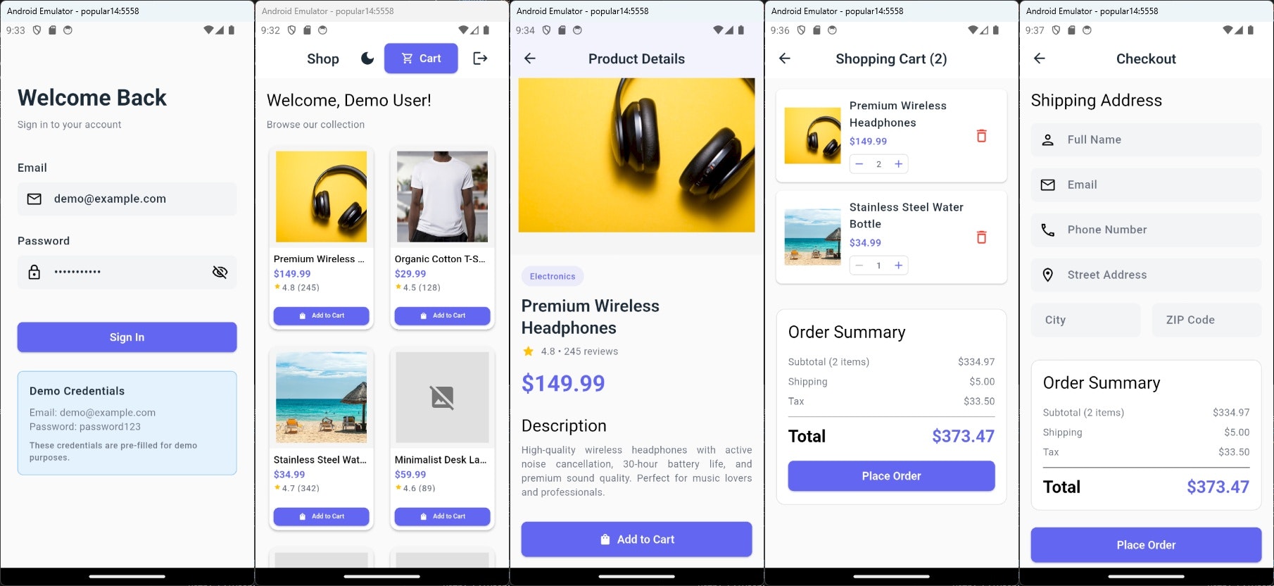 Flutter E-Commerce Starter Kit  - Main product screenshot demonstrating key features and user interface