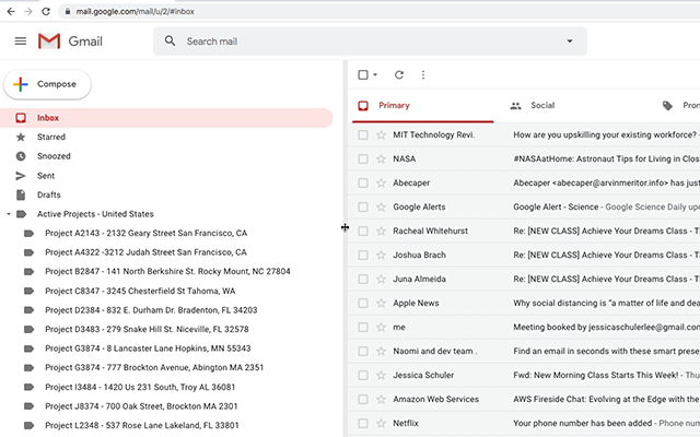 Resize Gmail Sidebar by cloudHQ gallery image
