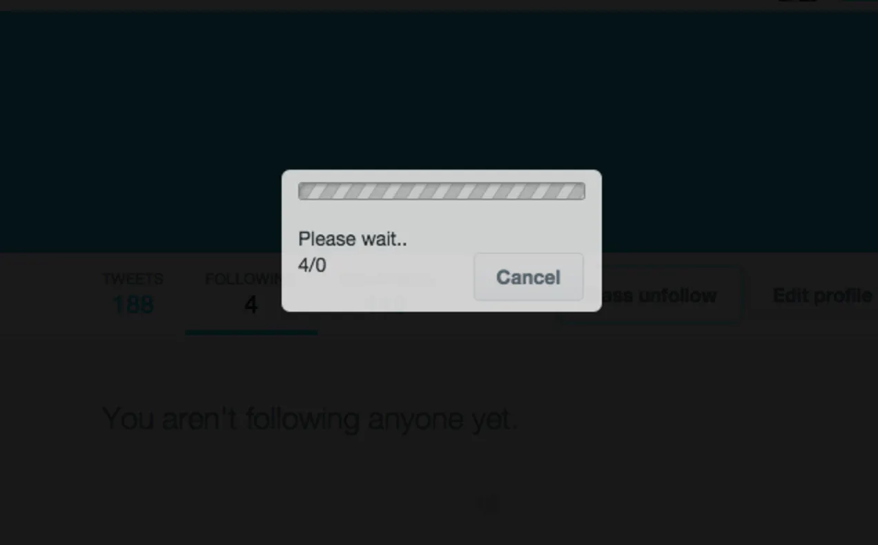 Twitter Unfollow Chrome Extension Image