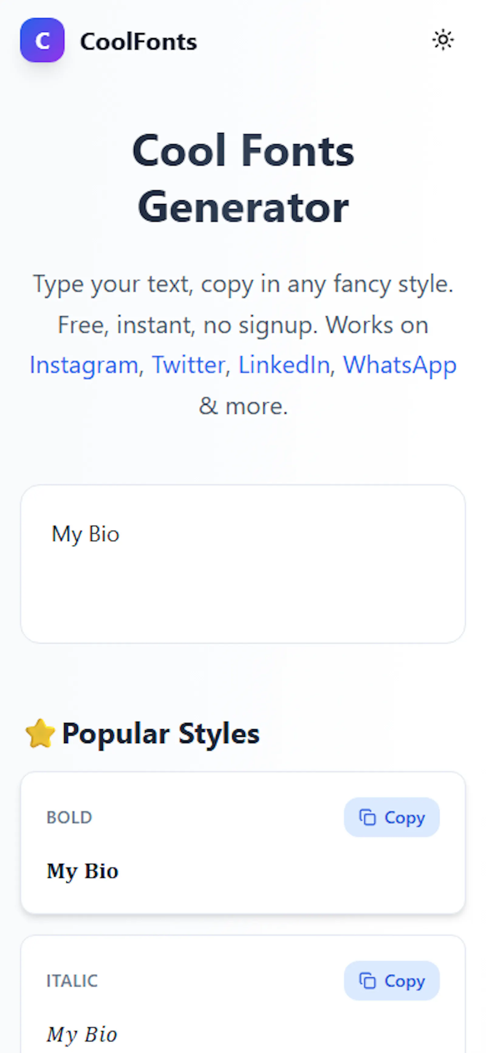 CoolFonts screenshot 3