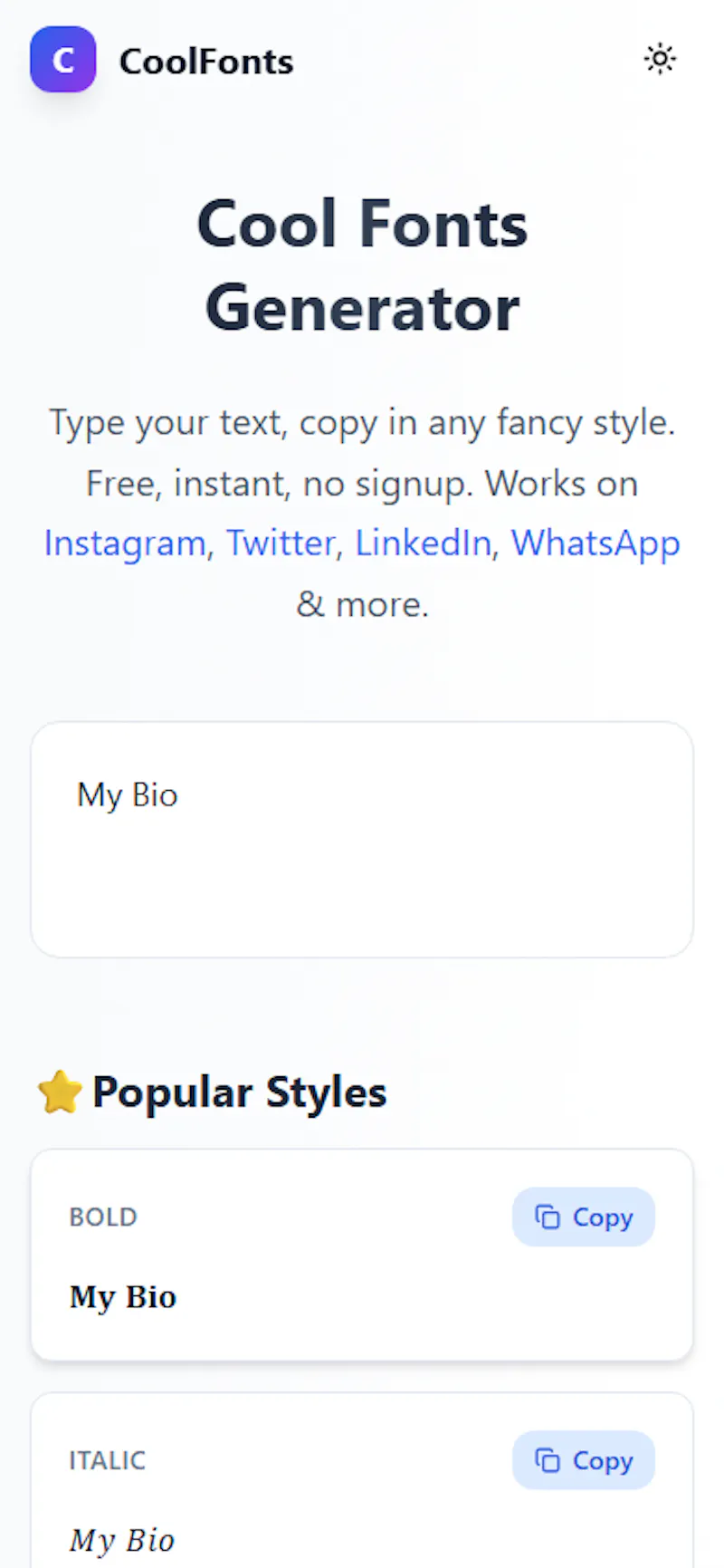 CoolFonts screenshot 3