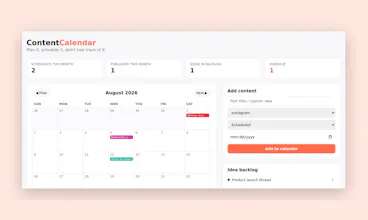 Social Media Planning Tracker gallery image