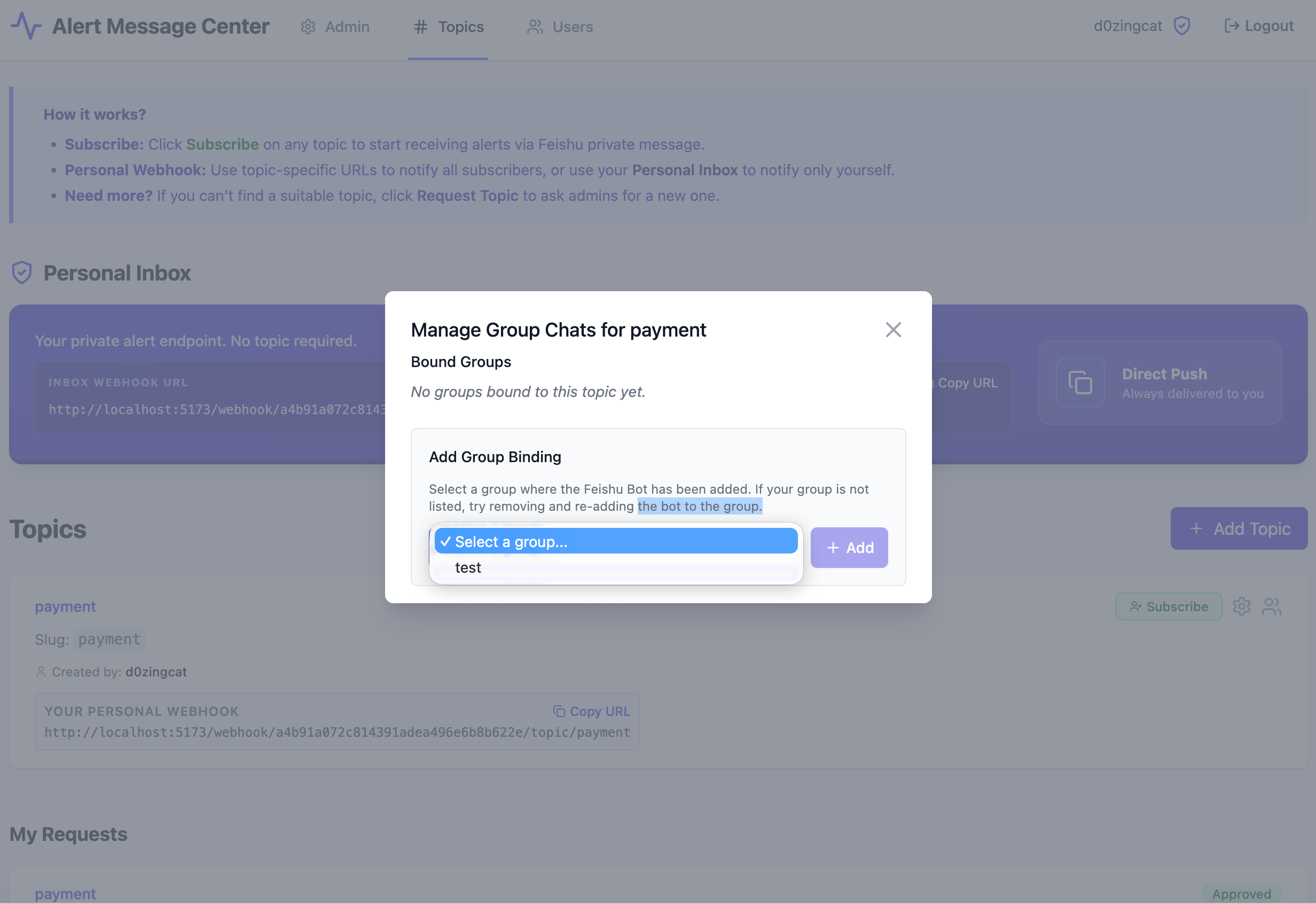 Alert Message Center gallery image