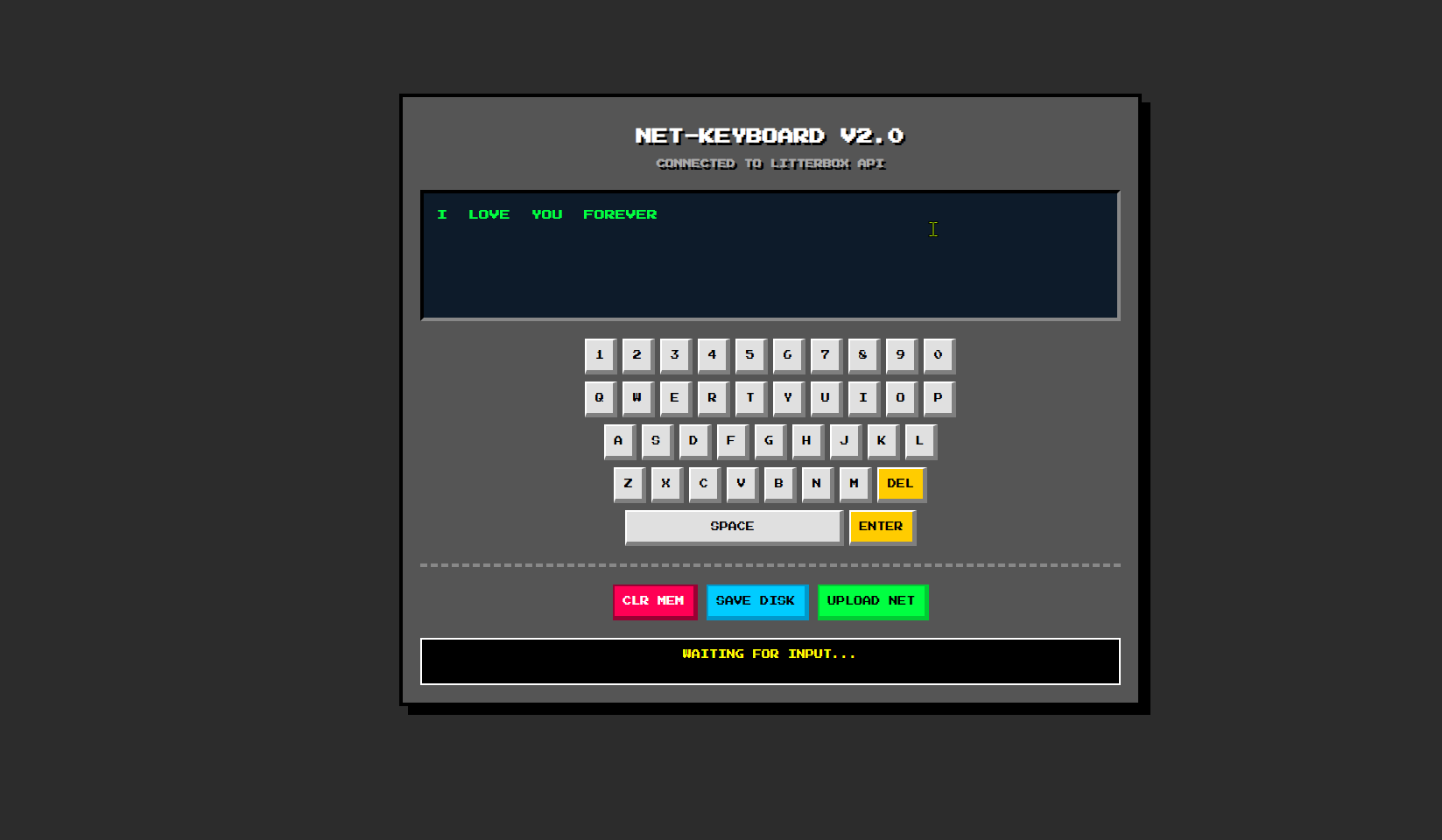 Pixel Keyboard & Uploader v2 gallery image