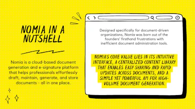 Nomia - Document Generator gallery image