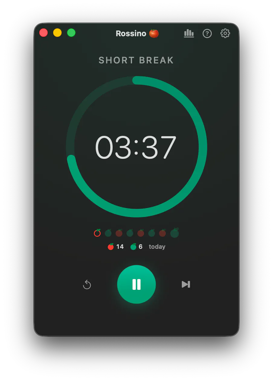 Rossino: A pomodoro timer. gallery image