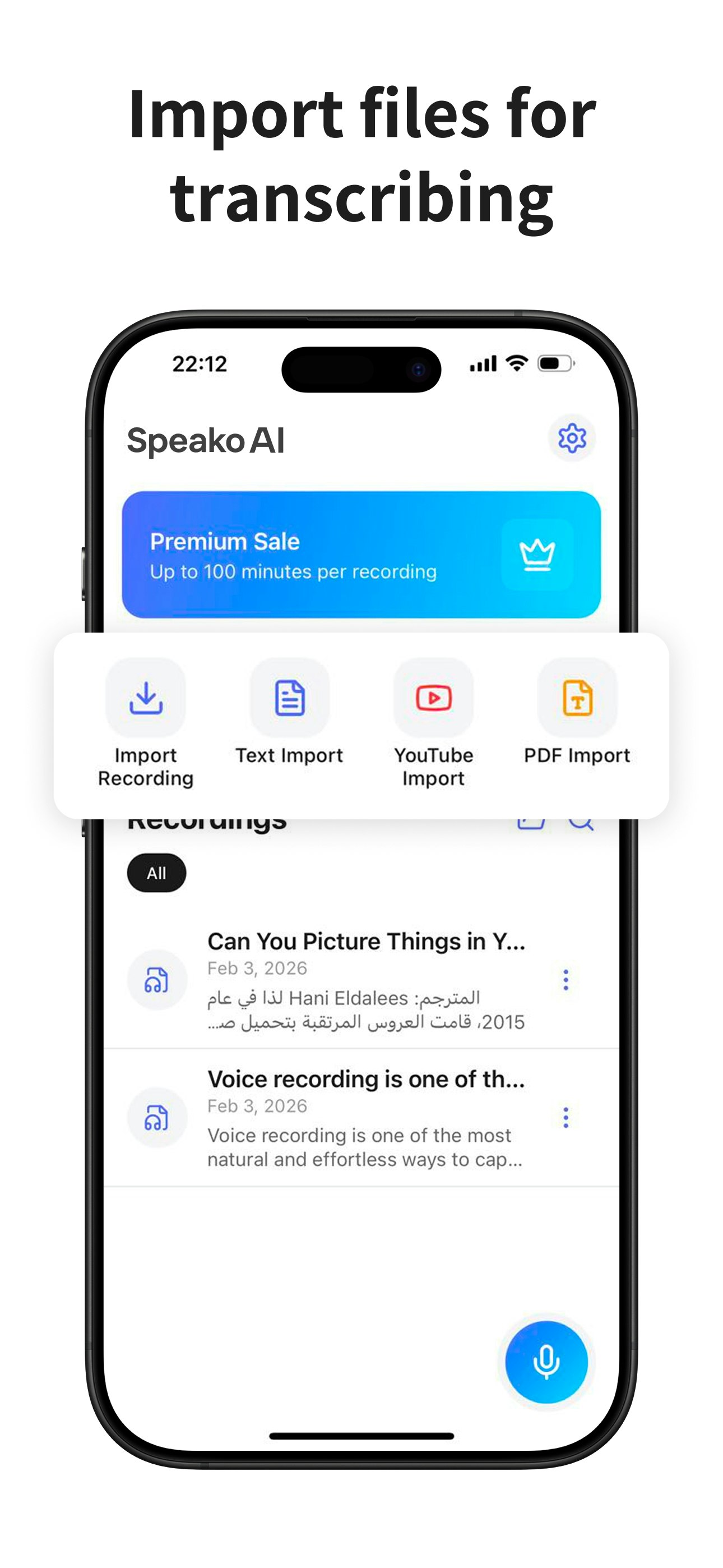 Speako AI - Screenshot 3 showing product features and functionality
