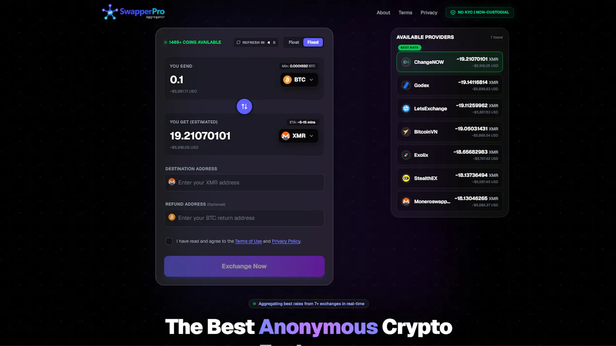 Swapper Pro | Crypto Swap product
