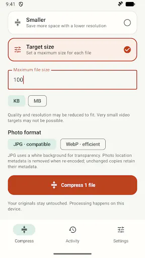 Squeeze: Photo Video Compress gallery image