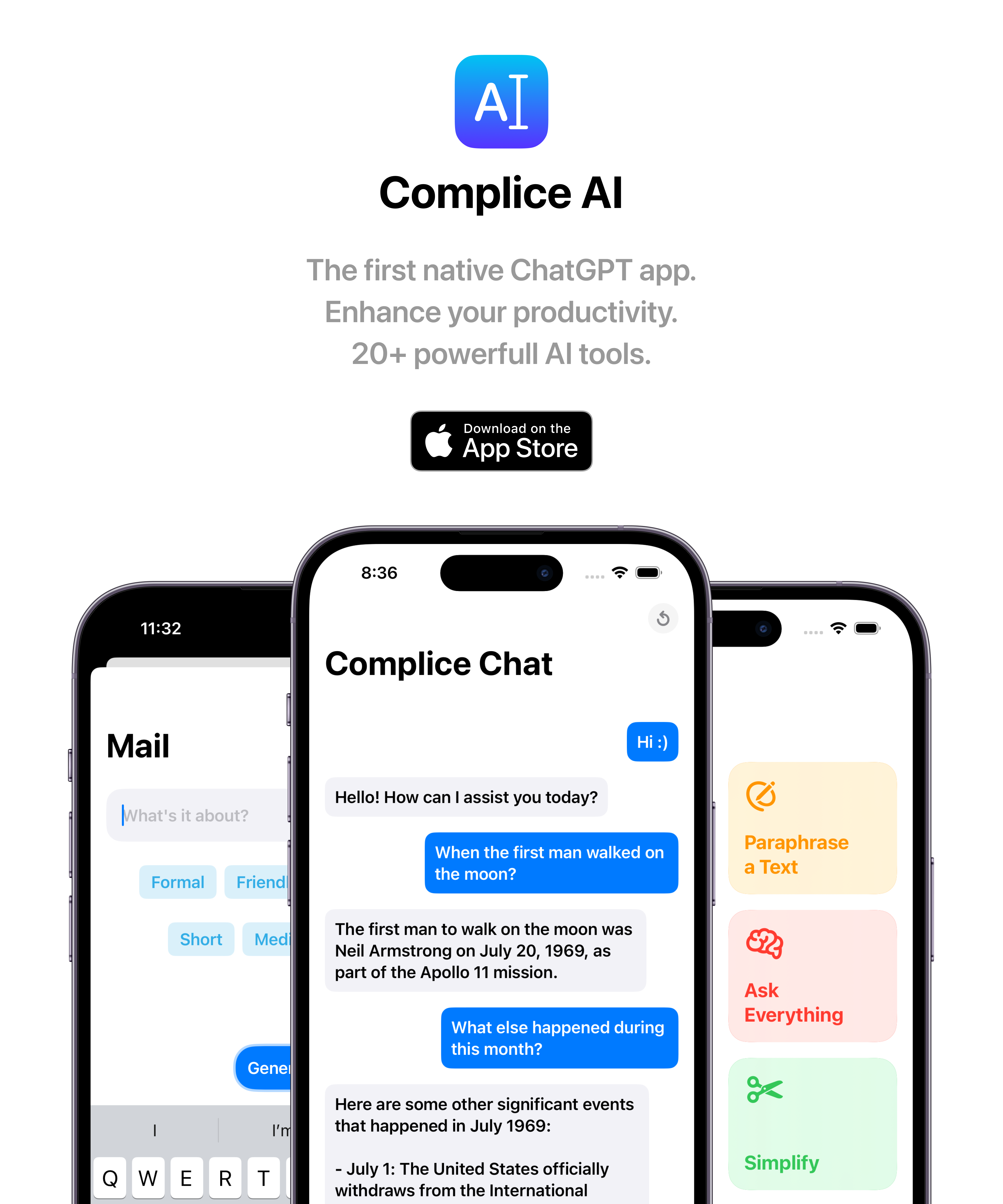 당신이 가진 공범 - 아름다운 기본 chatgpt iOS 앱 및 Ultimate AI Toolbox. 미디어 1