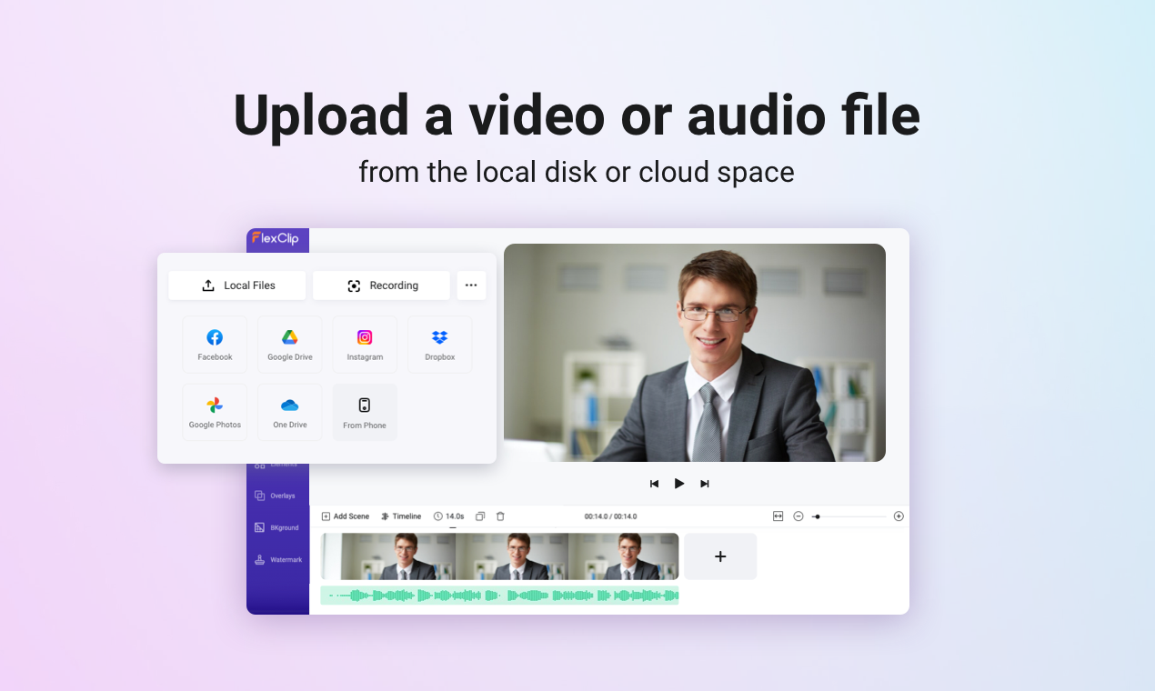 FlexClipによるオートサブタイトル media 3