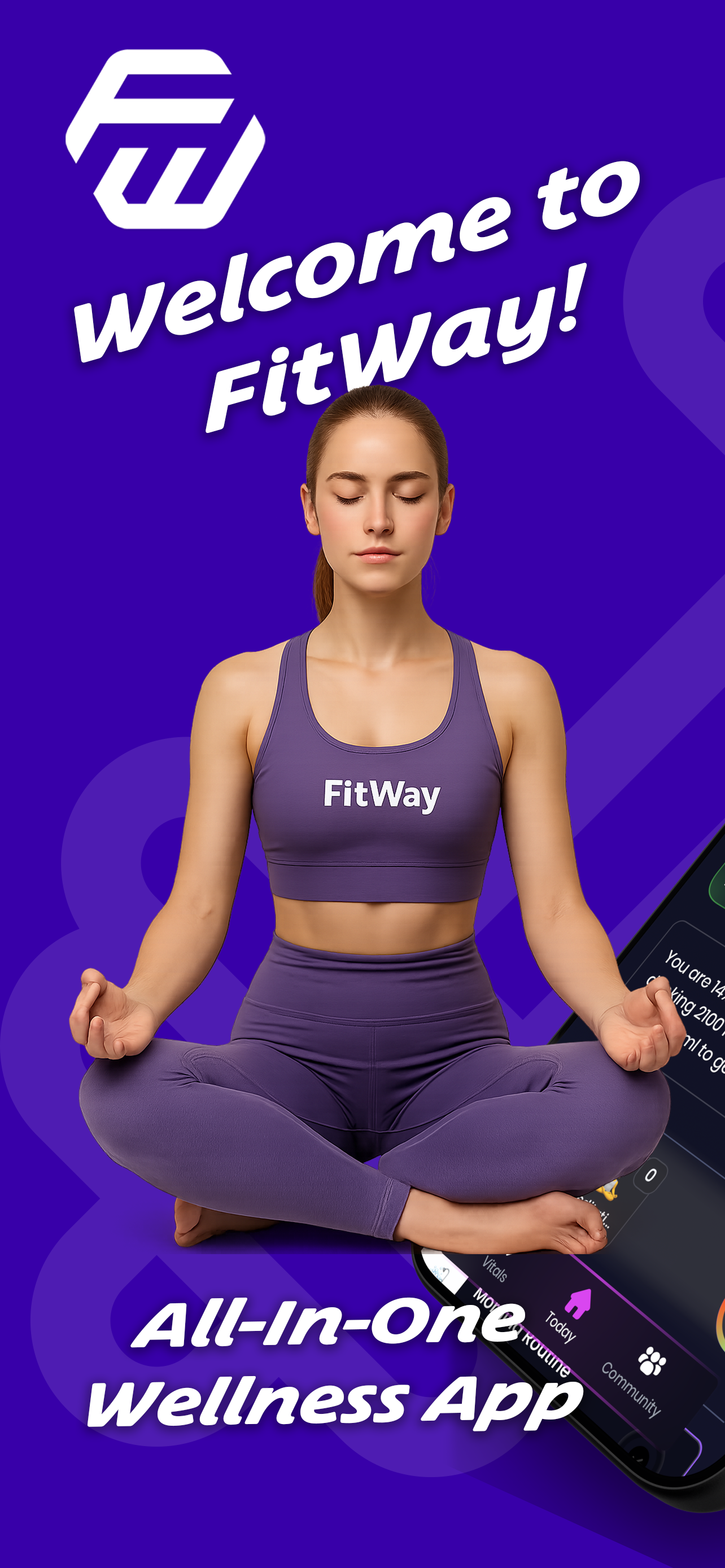 FitWay - Your Way to Stay Fit - Main product screenshot demonstrating key features and user interface