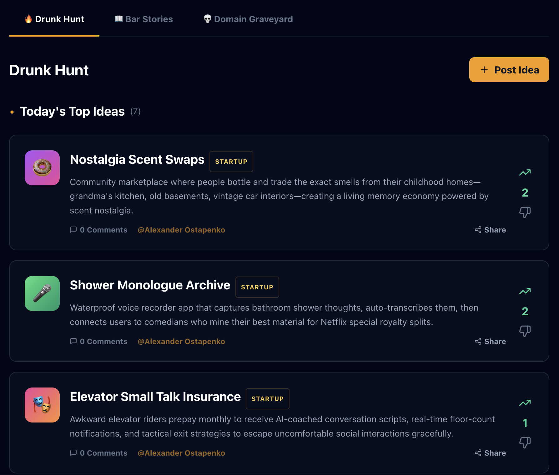 Alco Founder - Screenshot 2 showing product features and functionality