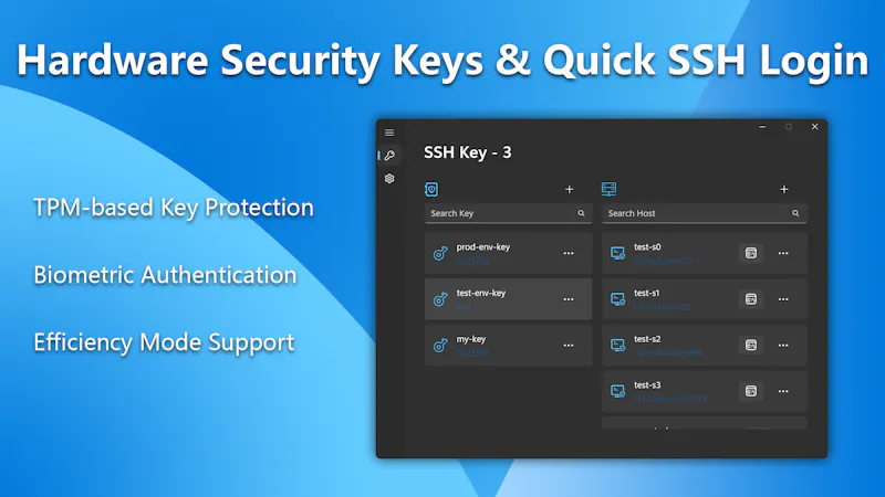 HelloUKey - SSH Agent & Key Vault screenshot 1