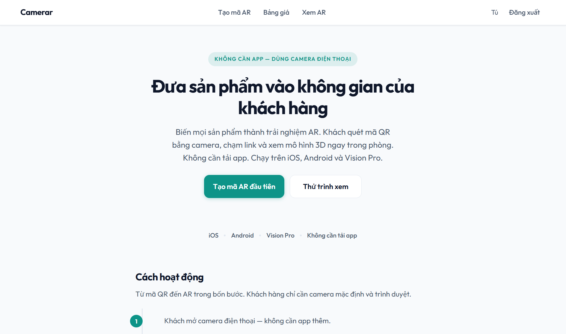 Camerar - Main product screenshot demonstrating key features and user interface