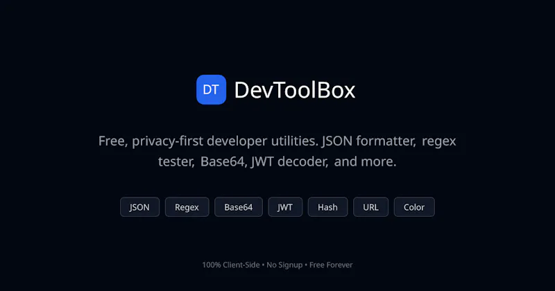 DevToolBox screenshot 1