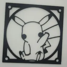 Pikachu Pokemon Gaming Pc Fan Cover gallery image