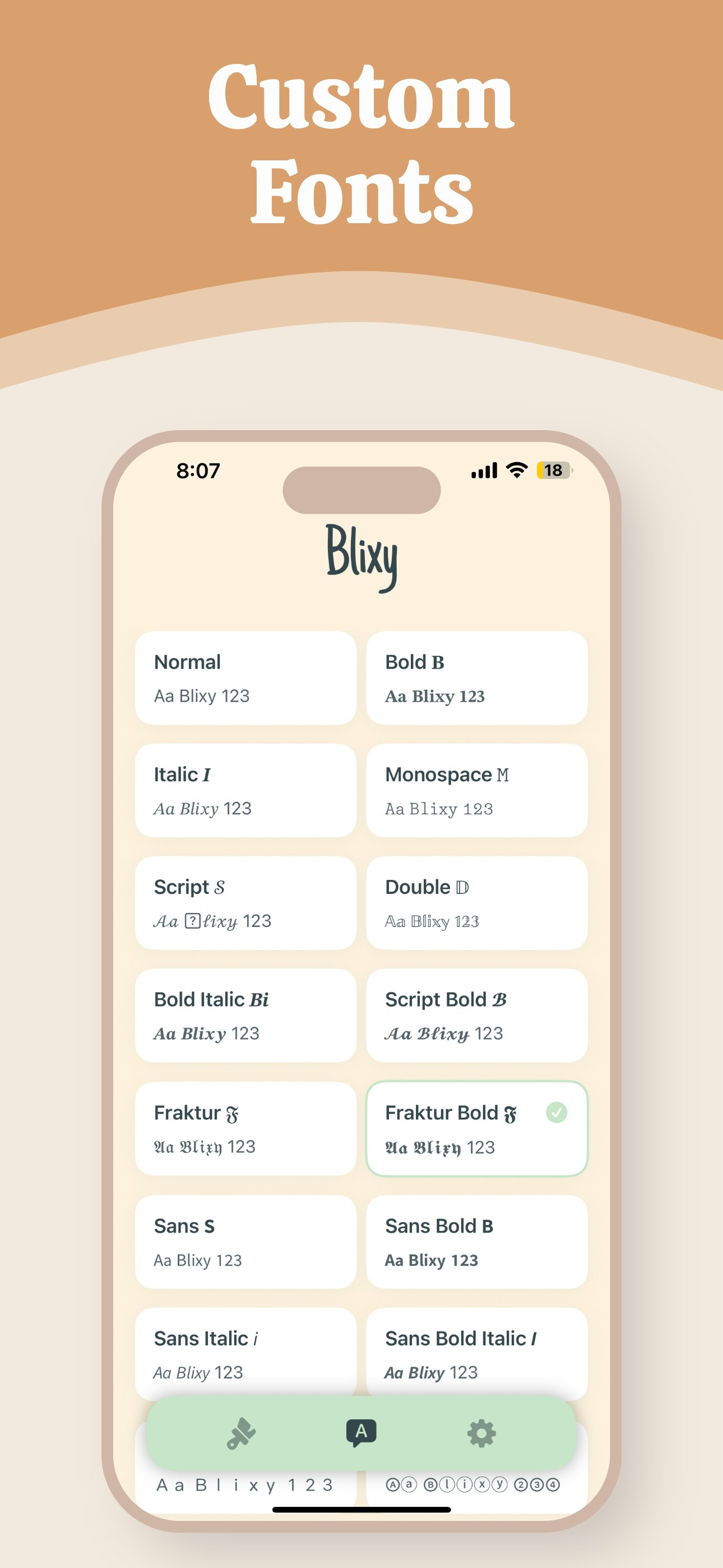 Média Serrée - Polices et thèmes pour le clavier iOS 4