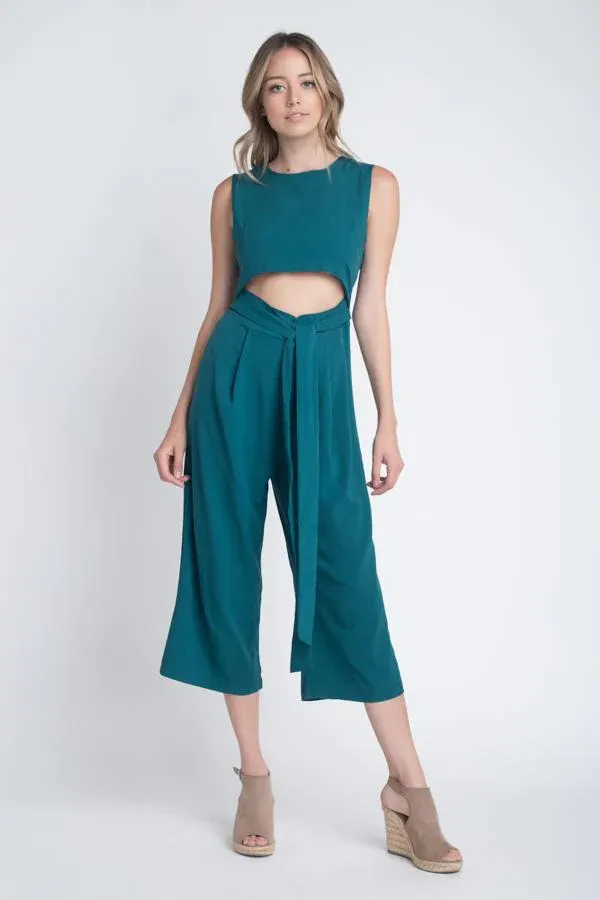 split hem jumpsuit