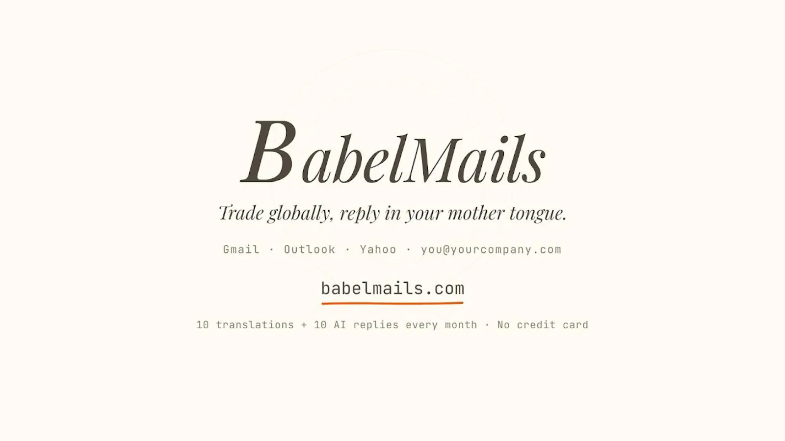 BabelMails screenshot 1 (video preview)