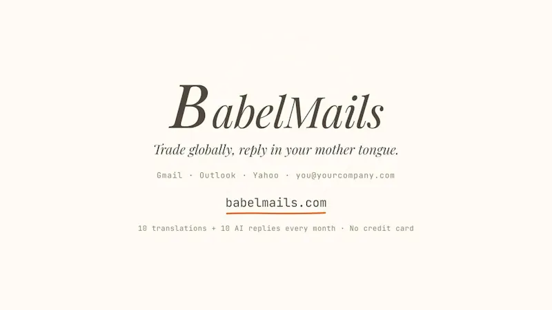 BabelMails screenshot 1 (video preview)