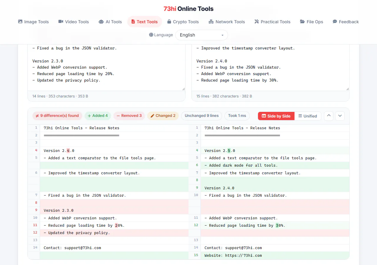 Text Comparator gallery image