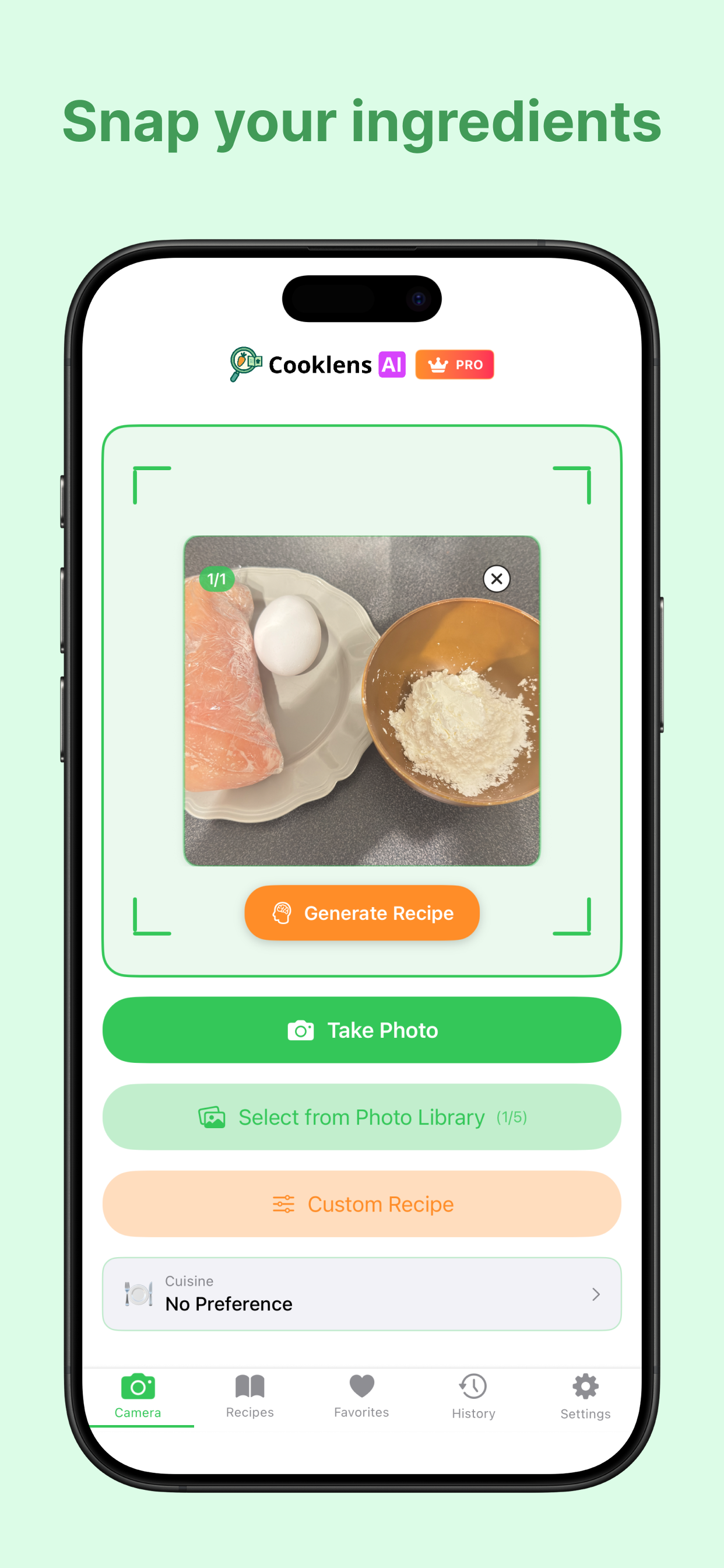 Cooklens AI - Screenshot 2 showing product features and functionality